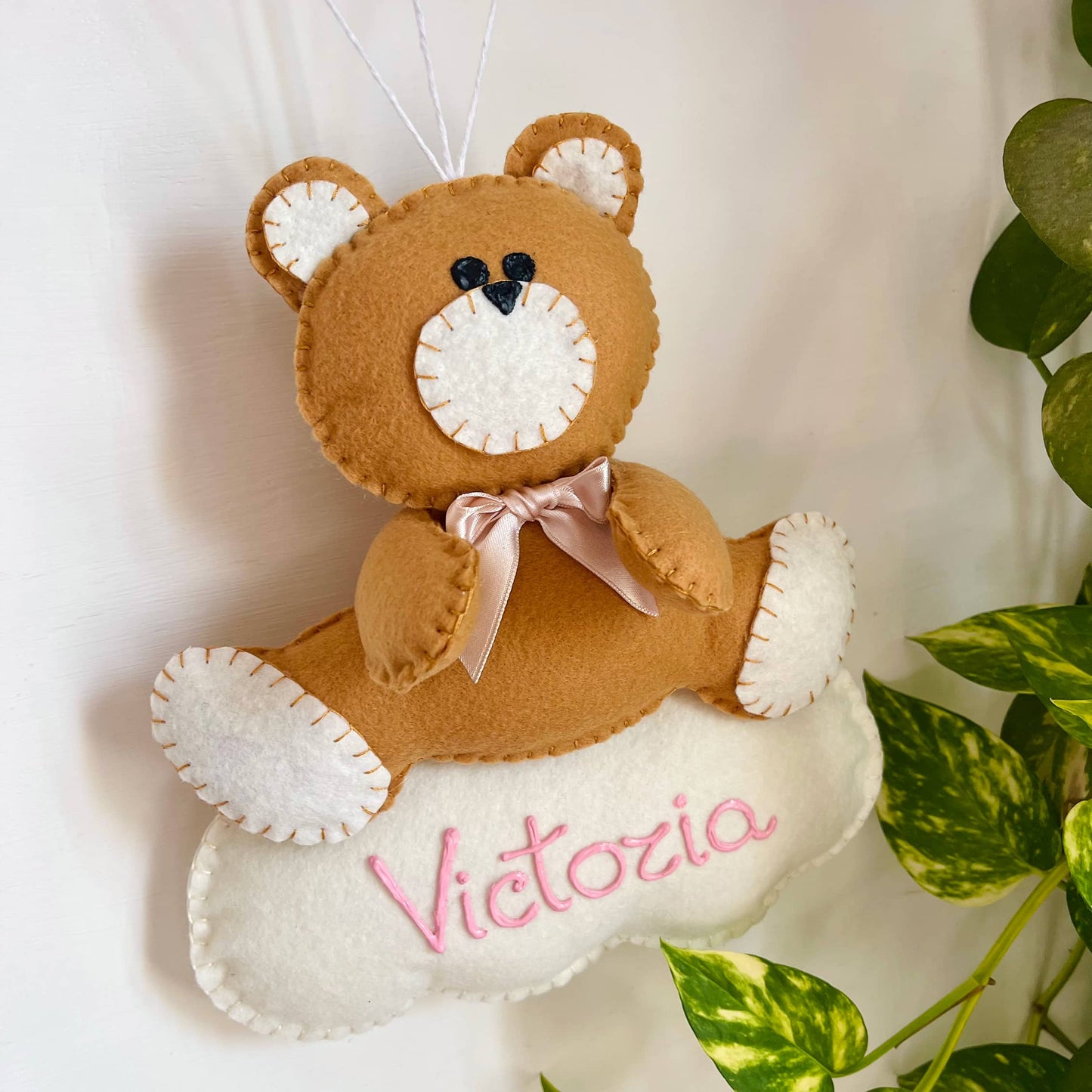 Fiocco Nascita Orso con Palloni