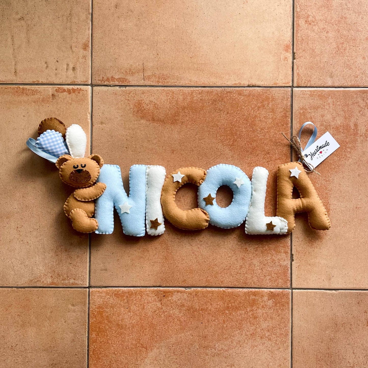 Nome in Stoffa Personalizzato