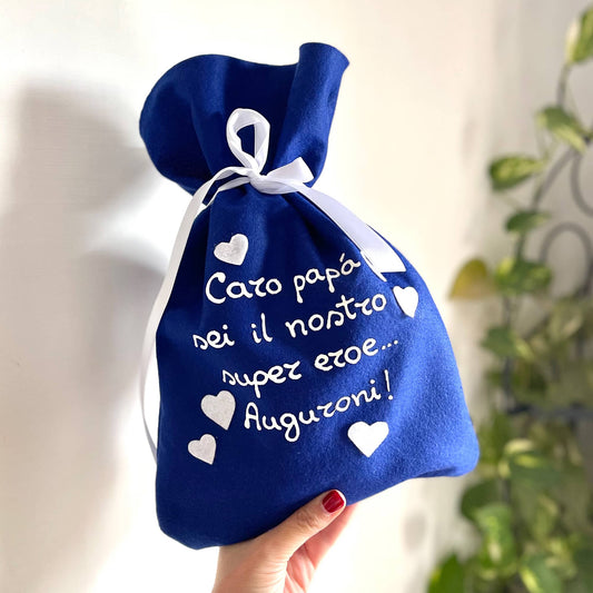 Sacchetto Regalo Personalizzato con Nastro