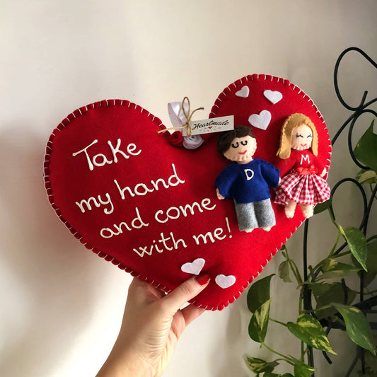 Cuore con Coppietta Personalizzato