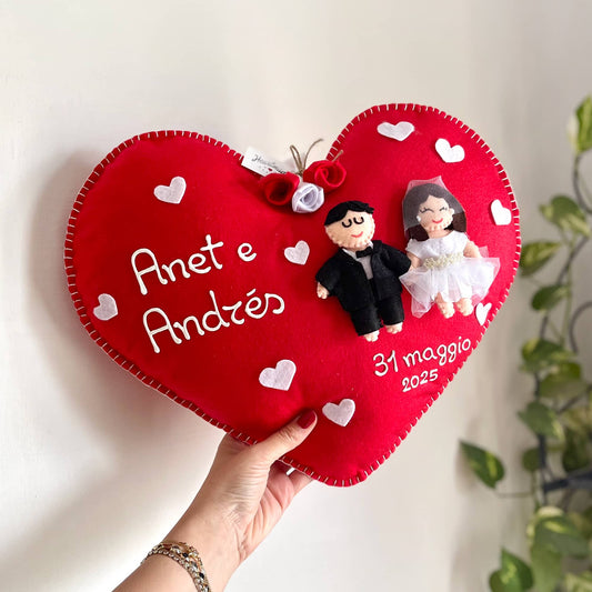 Cuore Maxi con Sposini Personalizzato