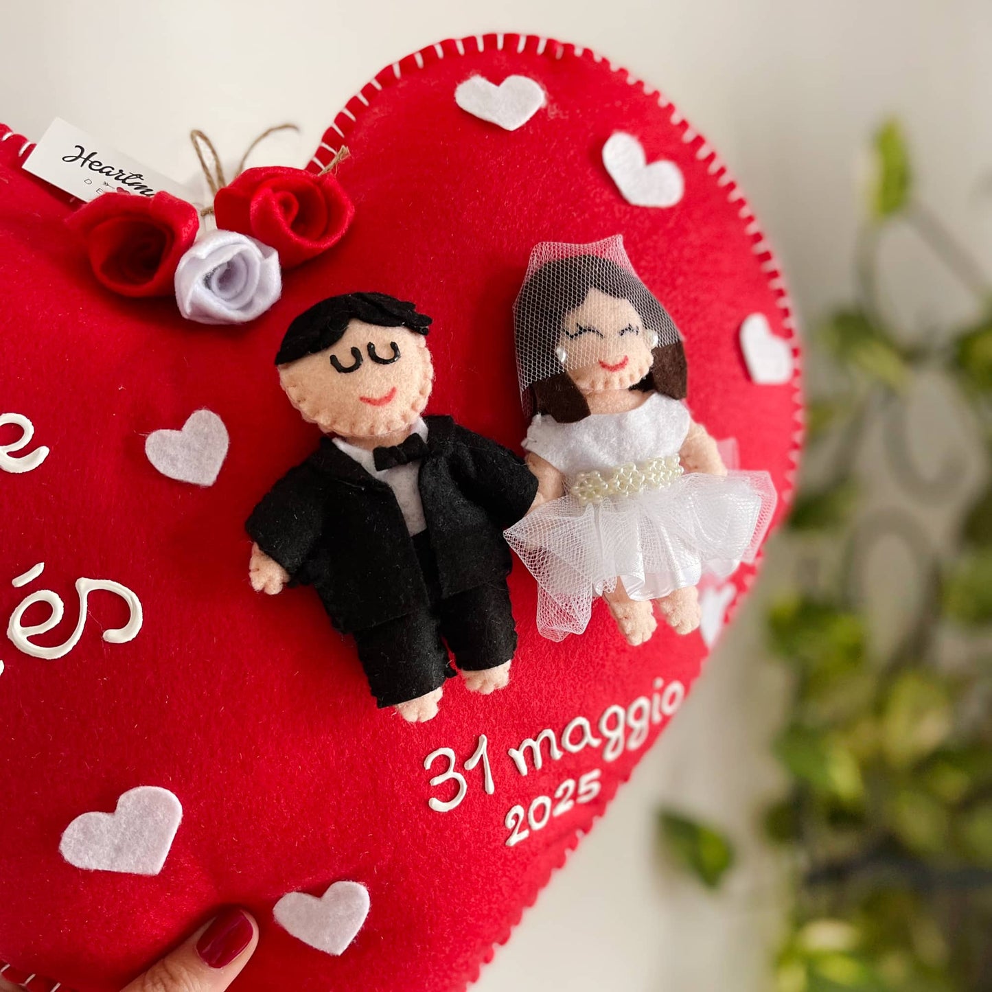 Cuore Maxi con Sposini Personalizzato