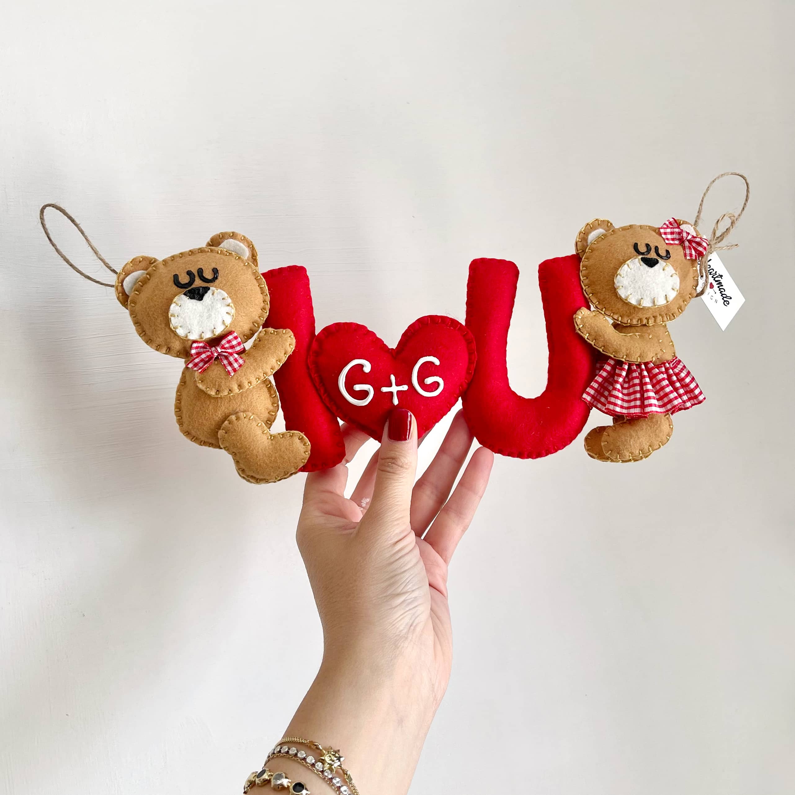 Portachiavi Personalizzato 'I Love You' - Regalo Per Fidanzati, Coppie, Anniversario