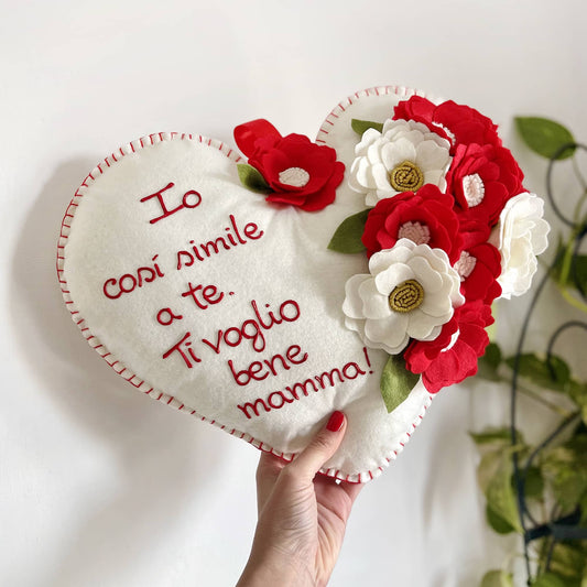Cuore maxi con fiori