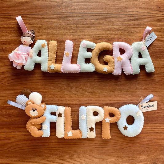 Nome in Stoffa Personalizzato