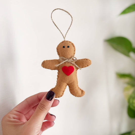 Omino Marzapane Decorazione Albero di Natale